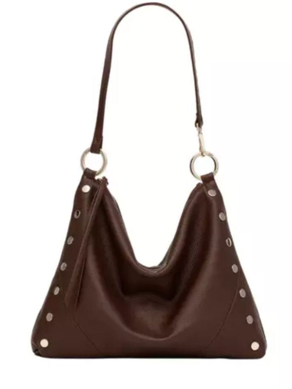 Hammit/ Kyle Shoulder Bag/ Espresso Pebble/Large